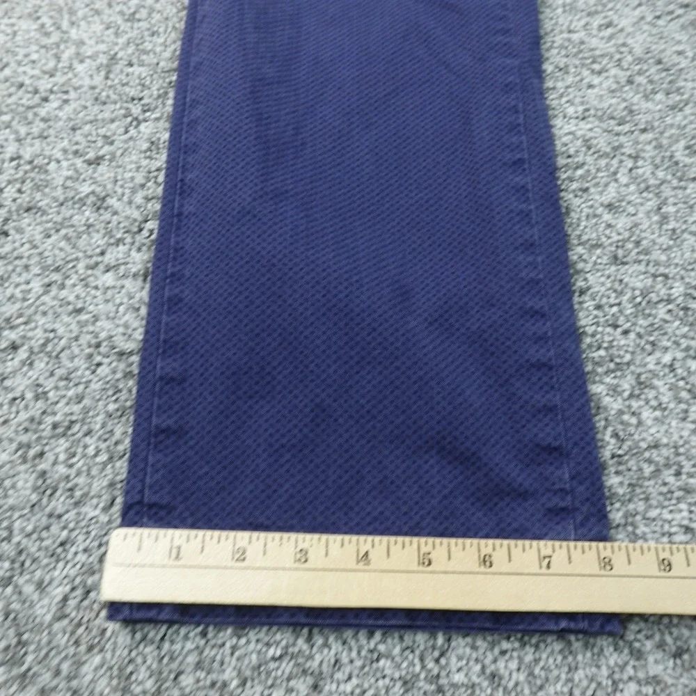 Banana Republic Pants Mens 36X34 Blue Aiden Chino Trouser Flat Front Dot Preppy